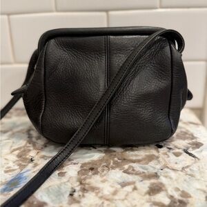 HOBO Black Leather Crossbody Bag